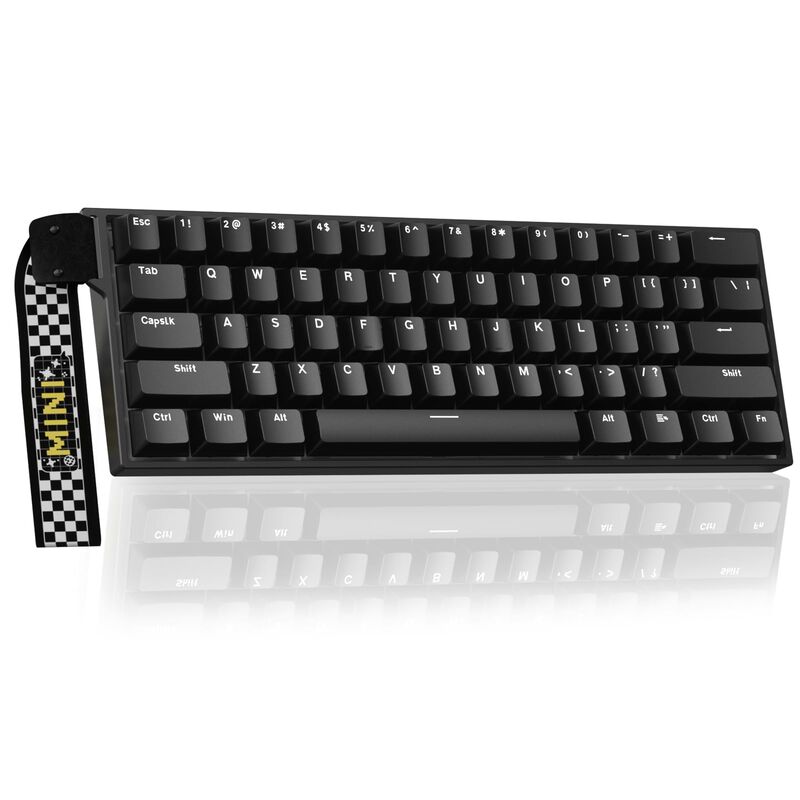 Teclado Inal&aacute;mbrico Corbobo Mini60 HE 60% Negro image number null