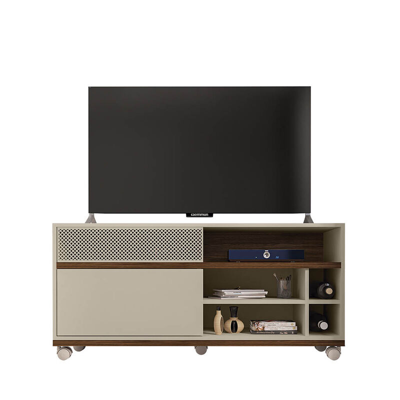 Mueble Para Tv Slide Hasta 50 Pulgadas Off Whit... image number null
