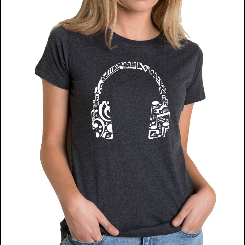 Camiseta Mezcla Premium Word Art Para Mujer - A... image number null
