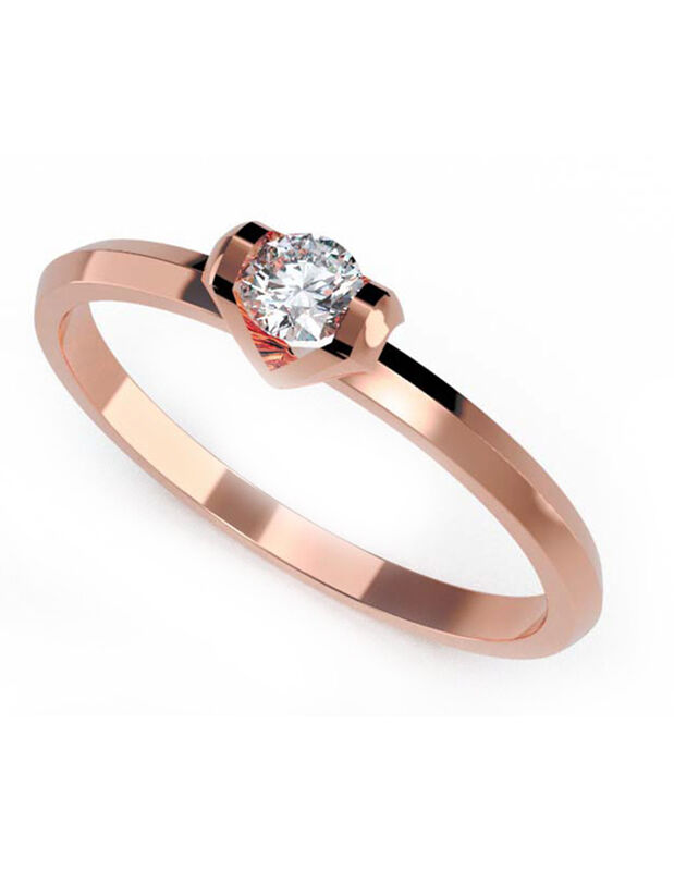 Anillo de Compromiso de 14K con Diamante de Lab... image number null