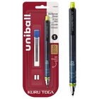 L&aacute;piz Mec&aacute;nico Uni-ball Kuru Toga De 0,7 Mm Con Recambios Y Gomas De Borrar