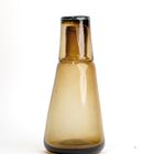 Jarra de Buró de Vidrio Soplado Chocolate Marea Baja