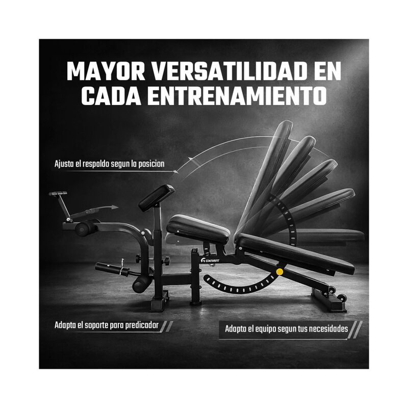 Banco Multiposiciones 500 Kg Ejercicio Gym Pred... image number null