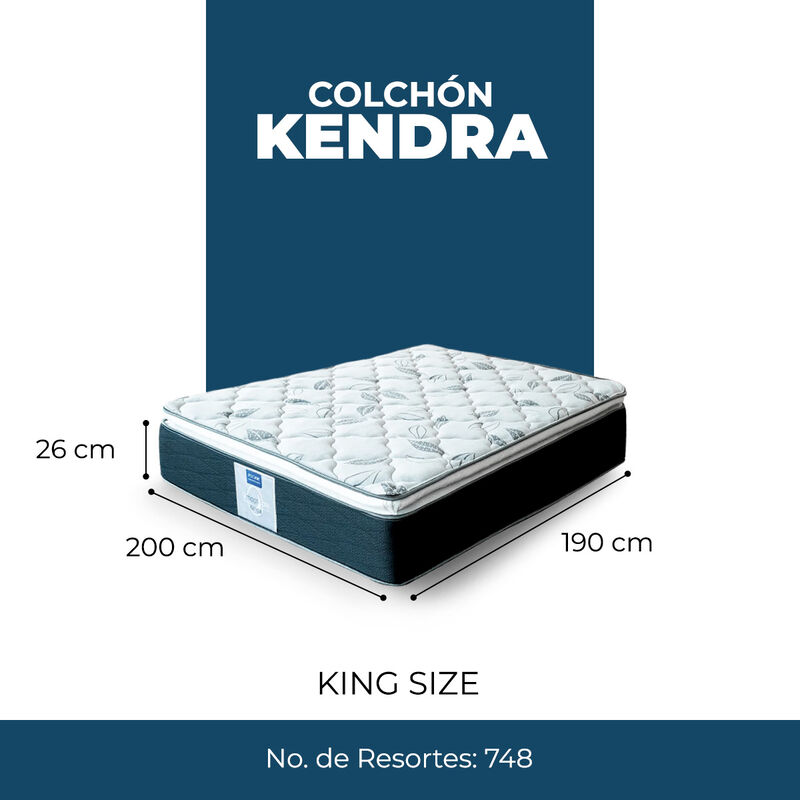 Colch&oacute;n King Size Ortop&eacute;dico Restonic Kendra&nbsp;&nbsp; image number null