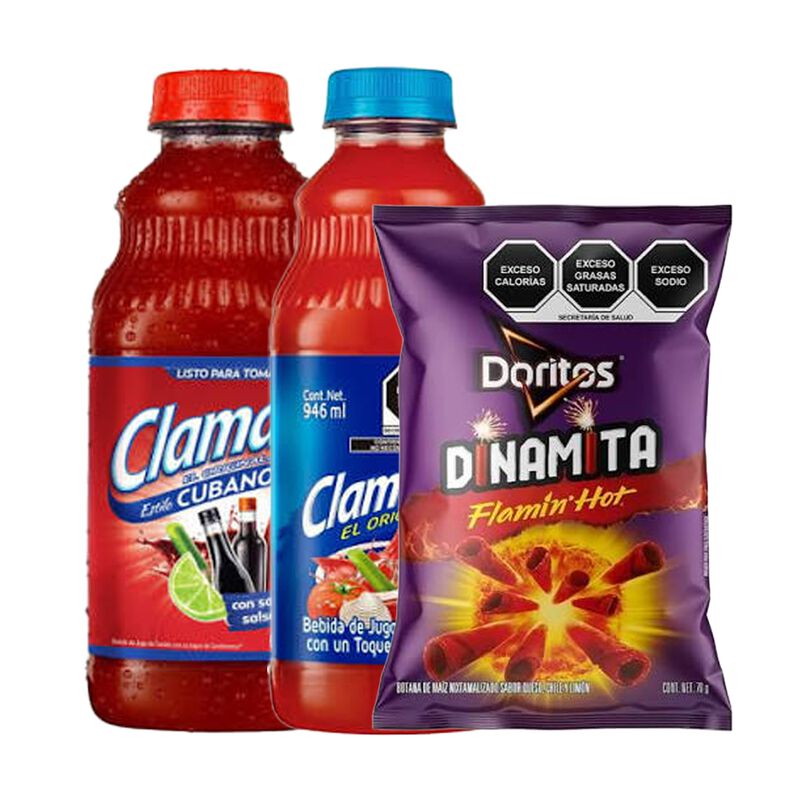 Clamato Cubano 946 Ml + Clamato 946 Ml + Dorito... image number null