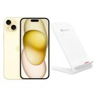 iPhone 15 128GB Amarillo E-SIM Reacondicionado + Base Cargador