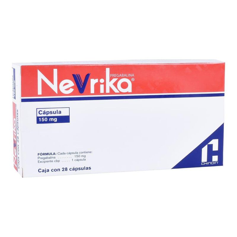 Nevrika 150mg Caja con 28 capsulas 150mg caja c... image number null