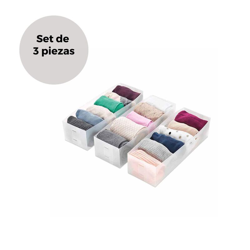 Set de 3 Organizadores Transparentes image number null
