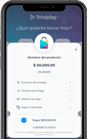 ¡Ya casi es tuyo! Completa tu compra desde la app.